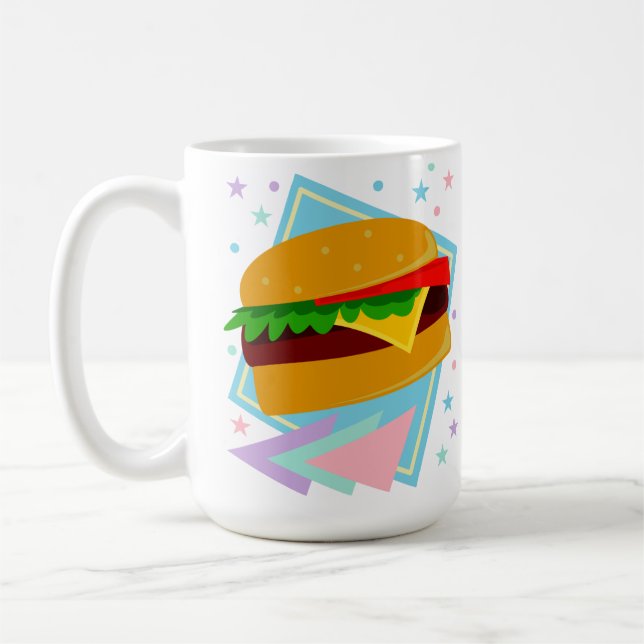 Cute Yummy Burger Coffee Mug (Left)