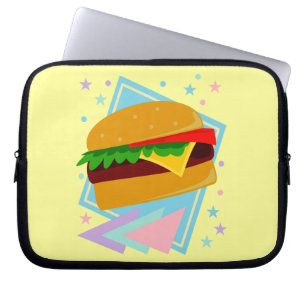 Cute Yummy Burger Laptop Sleeve