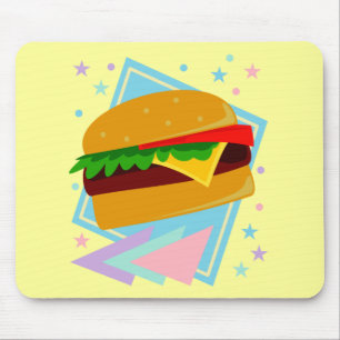 Cute Yummy Burger Mouse Mat