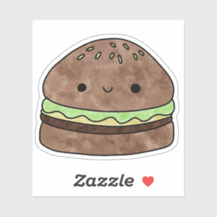 Cute yummy hamburger