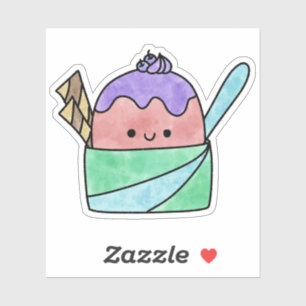 Cute yummy ice cream cup