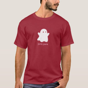 Cute Yura Yura Ghost – Pastel Spooky Kawaii Illust T-Shirt
