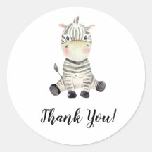 Cute Zebra Animal Thank You