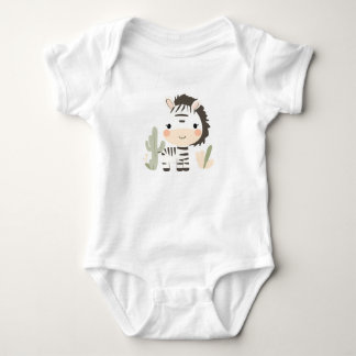 Cute Zebra Baby Jersey Bodysuit