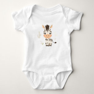 Cute Zebra Baby Jersey Bodysuit