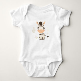 Cute Zebra Baby Jersey Bodysuit