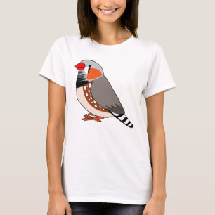 Cute zebra finch cartoon drawing T-Shirt