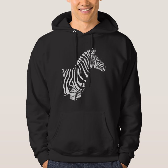 Cute Zebra Head In The Sahara Children Men Women Z Hoodie (Front)