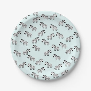 Cute Zebra Paper Plates