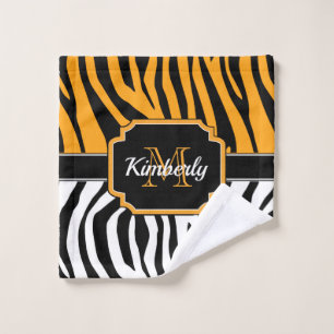 Cute Zebra Print Bath Towel Set