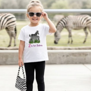 Cute Zebra Trendy Zoo Animal T-Shirt