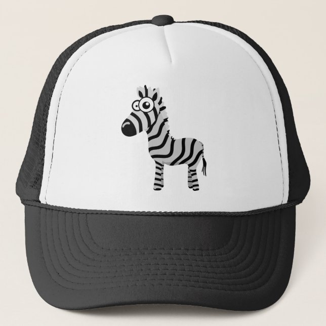 Cute zebra trucker hat (Front)