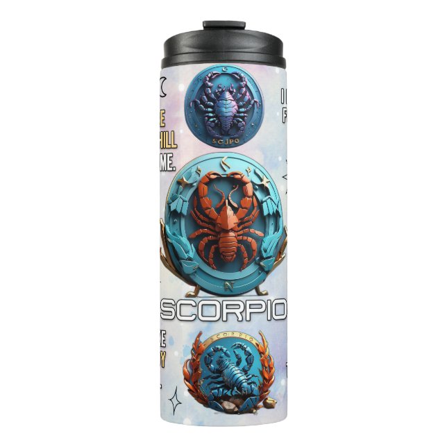 Cute Zodiac/Scorpio Thermal Tumbler (Front)