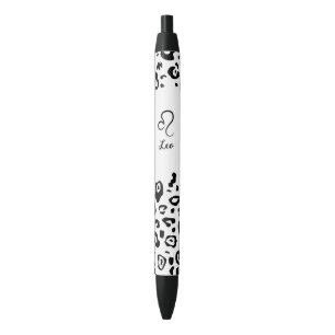 Cute Zodiac Sign/Leo Black Ink Pen