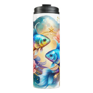 Cute Zodiac Sign/Pisces Thermal Tumbler