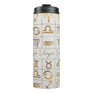 Cute Zodiac Sign/Virgo Thermal Tumbler