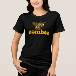 Cute Zombie Bee Tri-Blend Shirt