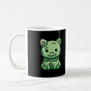 Cute Zombie Cat Halloween Coffee Mug