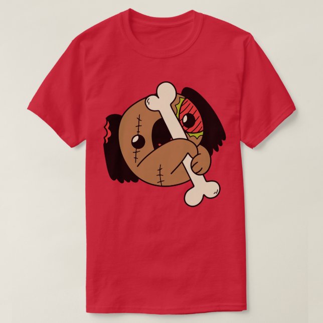 Cute Zombie Koala Funny Halloween Animals T-Shirt (Design Front)