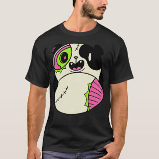 Cute Zombie Panda Funny Halloween Animals T-Shirt