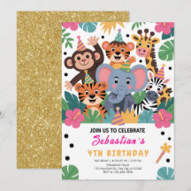 Cute Zoo Animal Kids Party