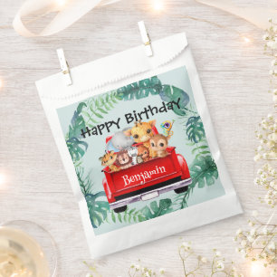 Cute Zoo jungle farm truck boy Birthday party Favour Bags