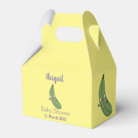 Cute zucchini happy cartoon illustration