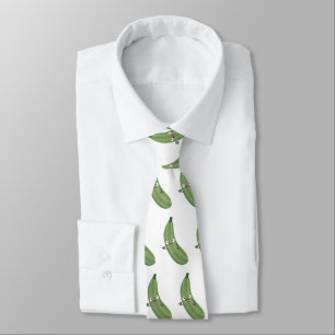 Cute zucchini happy cartoon illustration tie