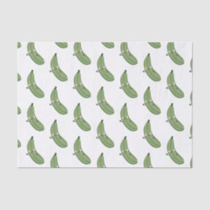 Cute zucchini happy cartoon illustration tissue paper