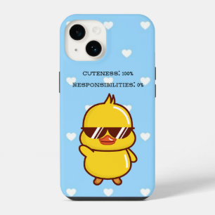 Cuteness 100% Responsibilities 0% Cute Duck iPhone 14 Case