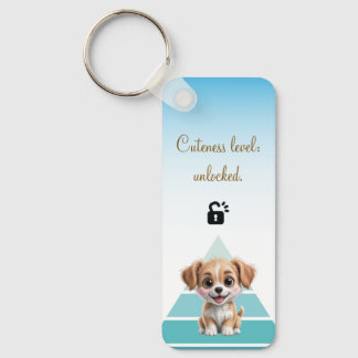 Cuteness Level Keychain – Custom Text & Photo
