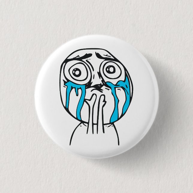 Cuteness Overload Cute Rage Face Meme 3 Cm Round Badge (Front)