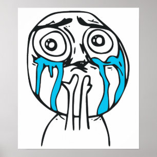 Cuteness Overload Cute Rage Face Meme Poster