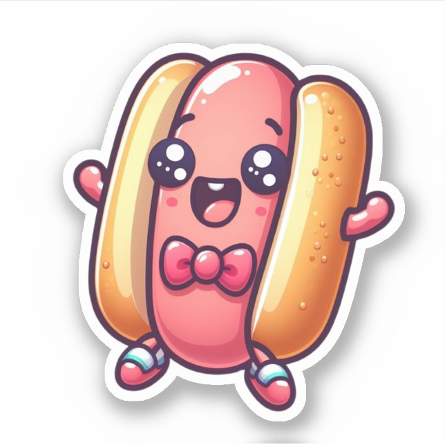 Cuteness Overload Kawaii Hotdog (Front)