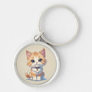Cuteness Overload Kawaii Kitty Key Ring