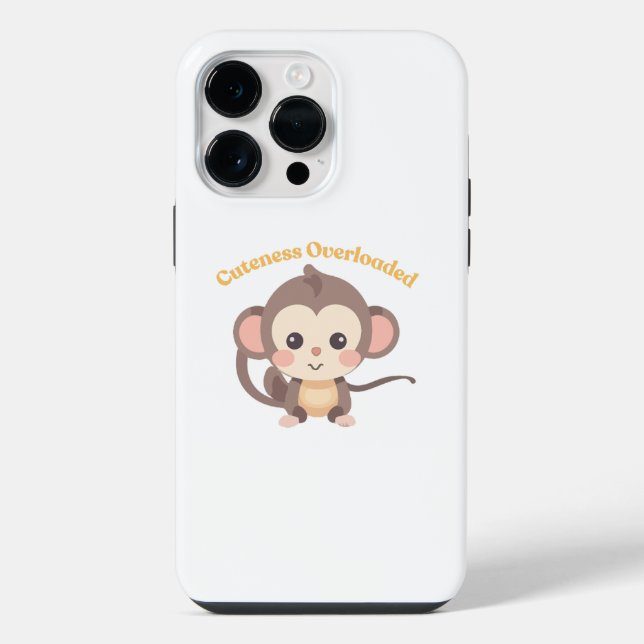 Cuteness Overloaded : Monkey iPhone Case (Back)