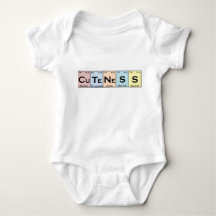 CuTeNeSS periodic elements baby romper