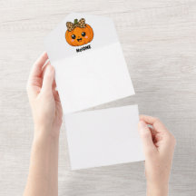 CuteOrange Little Pumpkin Halloween Customise Name