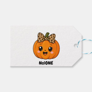 CuteOrange Little Pumpkin Halloween Customise Name Gift Tags