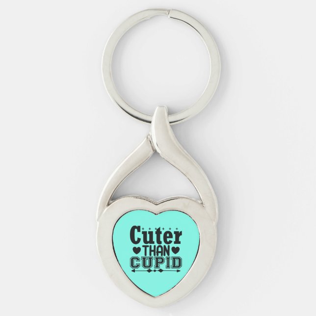 Cuter Than Cupid Key Ring (Front)