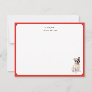 CuteRed Border French Bulldog Christmas Thank you 