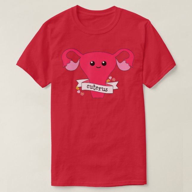 Cuterus Uterus Feminist LGB Feminism  T-Shirt (Design Front)
