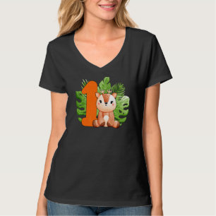 Cutes 1st Birthday Boys Deer 1 Years Old Safari An T-Shirt
