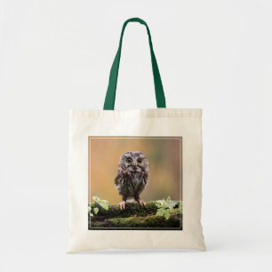 Cutest Baby Animals A Baby Owl Tote Bag