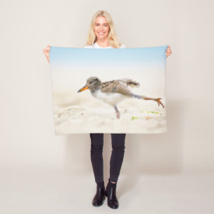 Cutest Baby Animals American Oystercatcher Chick Fleece Blanket