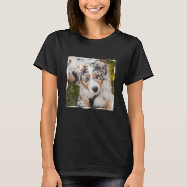 Cutest Baby Animals | Australian Shepherd Puppy T-Shirt (Front)