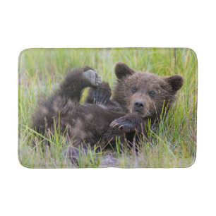Cutest Baby Animals   Baby Brown Bear Cub Bath Mat