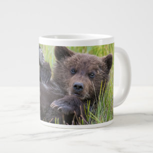 Cutest Baby Animals   Baby Brown Bear Cub Large Coffee Mug