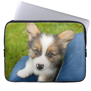 Cutest Baby Animals Baby Corgi in My Lap Laptop Sleeve