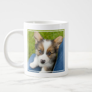 Cutest Baby Animals Baby Corgi in My Lap Large Coffee Mug